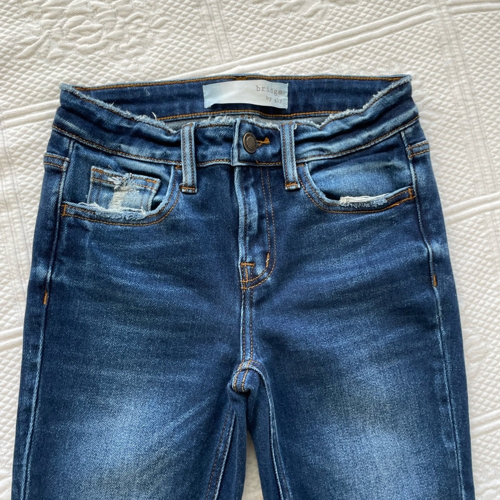 Buckle Hudson Mid-Rise Ankle Skinny Denim Jeans 24 Dark Wash BRIDGE BY GLY - Picture 6 of 15